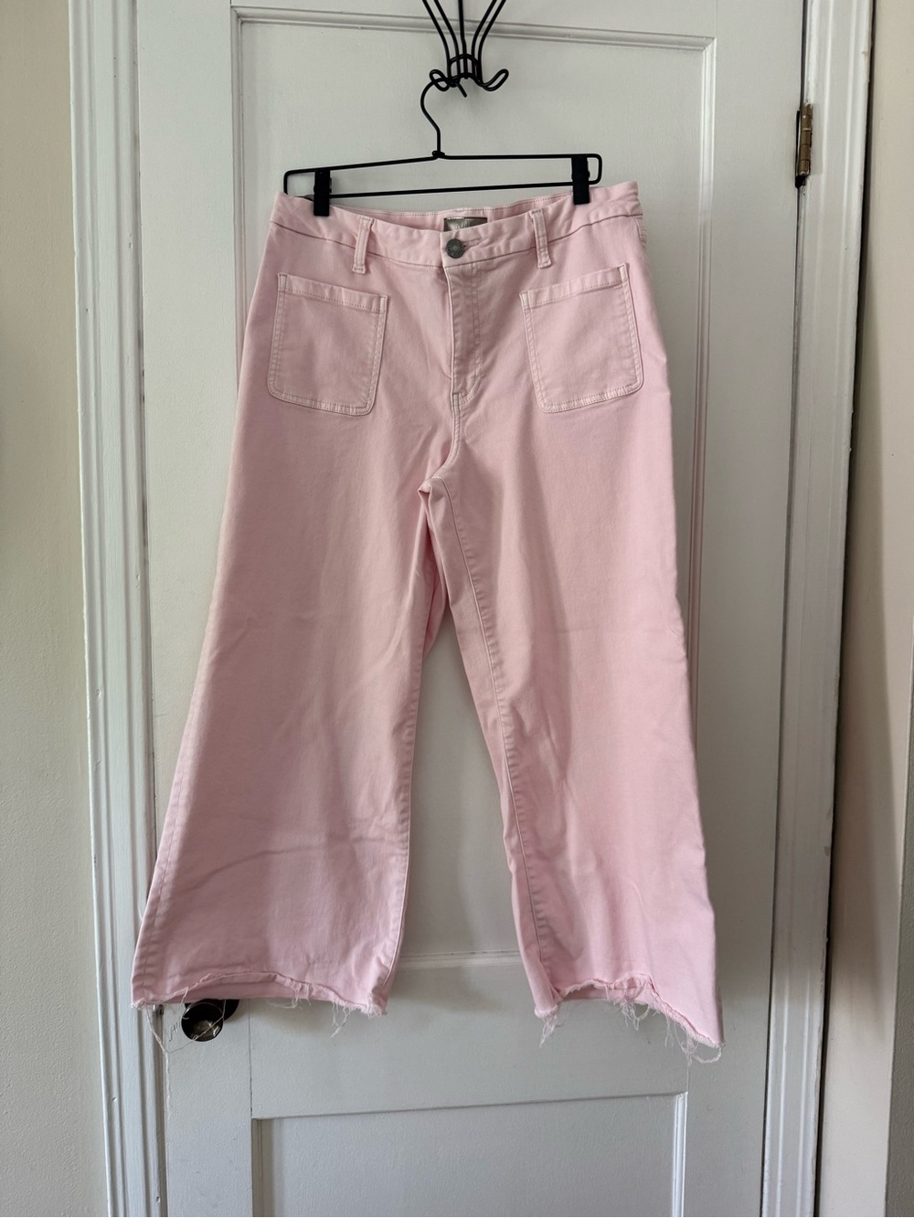 Kut from the Kloth Pale Pink Wide-Leg Jeans